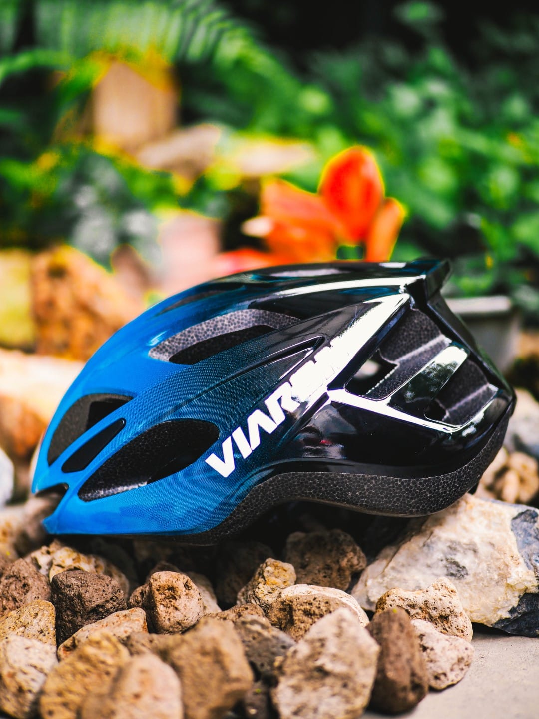 หมวกปั่นจักรยาน Viaron รุ่น V6 สีฟ้าดำ_2